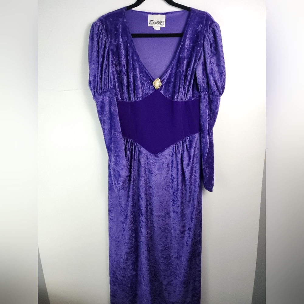 Cinema Secrets Costume Gallery velvet dress. Used once. Long Dress purple
